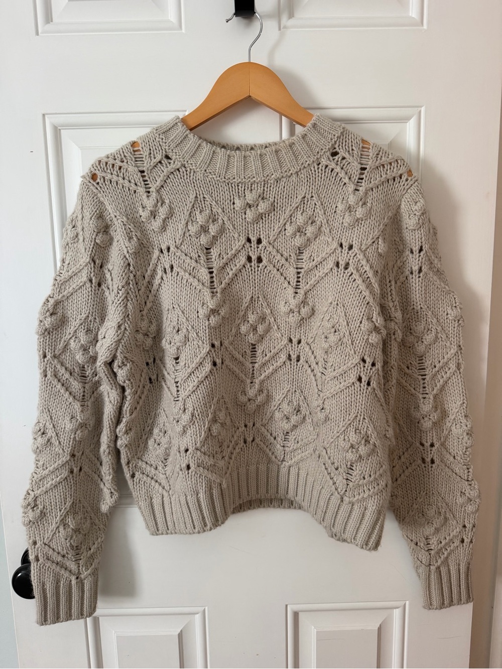 Zara Chunky Knit Sweater - sand